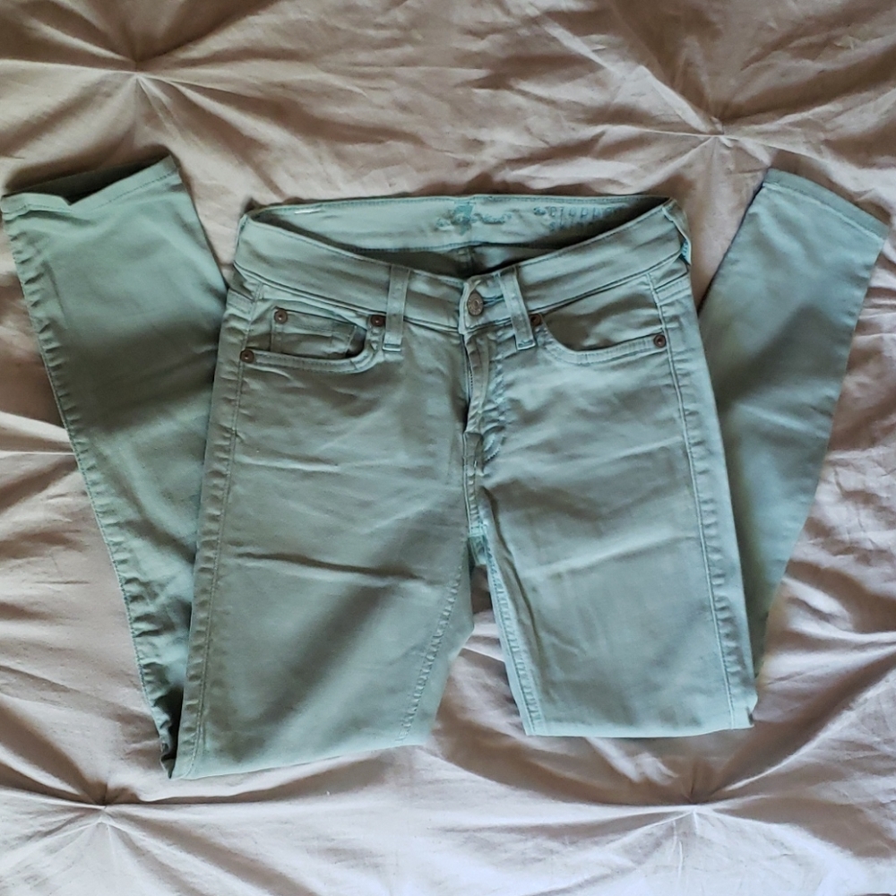 7 For All Mankind Cropped Skinny Jeans
